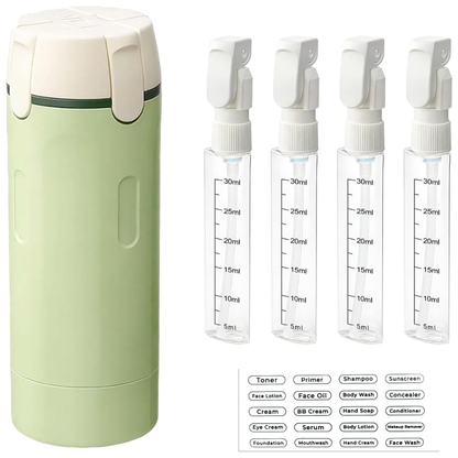 Dispensador de Viaje 4 en 1 Antiderrames
